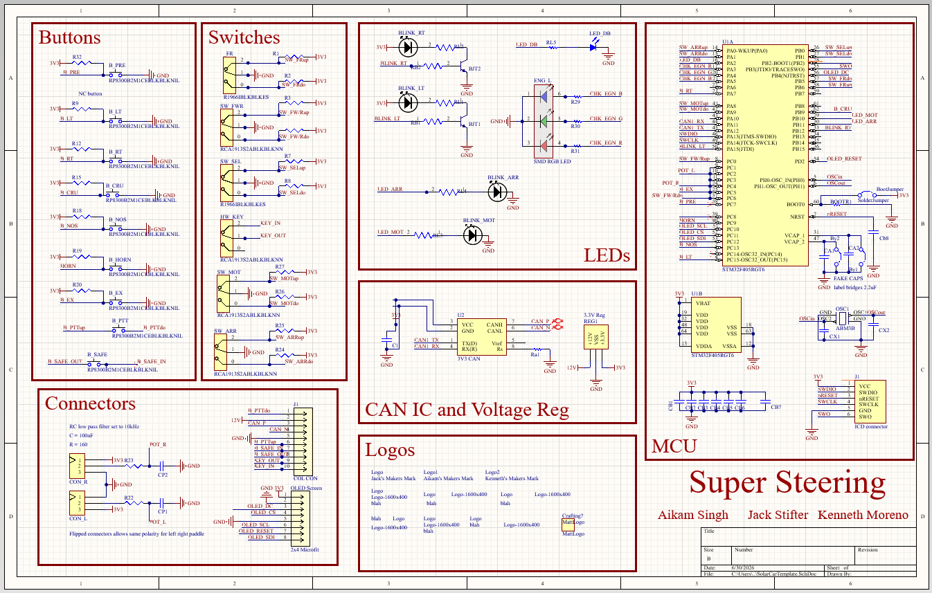 PCB schematic in Altium